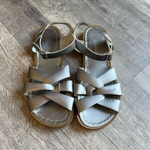 Salt Water Sandals by Hoy Silver Women’s Sandals Size 8
